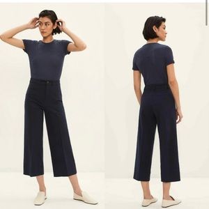 Frank and Oak wide leg cropped pant